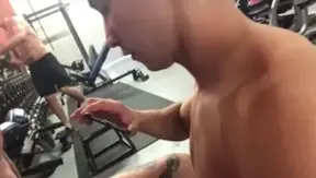 RealityDudes - Latin blowjob cum at the gym