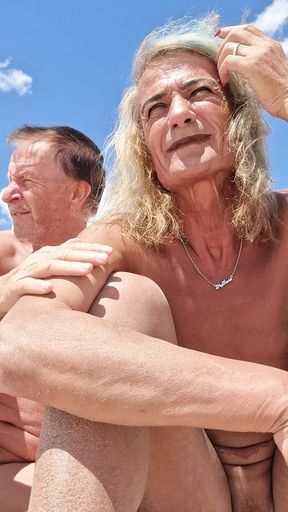 Sex Show Stripchat, Nudist Beach, Shemale and Guy, Gigi and Dave 17-05-2025, P6