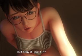 Nerdy Teen's Pussy is Dripping Wet in the Middle of the Night