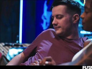 Sexually excited Lesbo Grows Large Shlong - Interracial Futa Lezdom