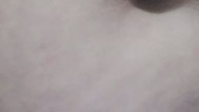 Masturbating alone in the balcony with belly button play