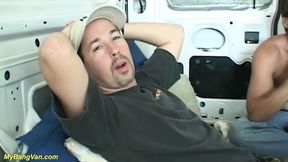 Skinny MILF picked up from street for a bangvan ride