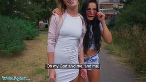Lucky in Basement Threesome With