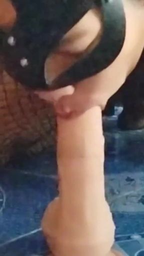 Thrilling moment from &quot;From ass to mouth tiny asiat takes 2 huge dildos&quot;