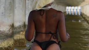booty at the beach