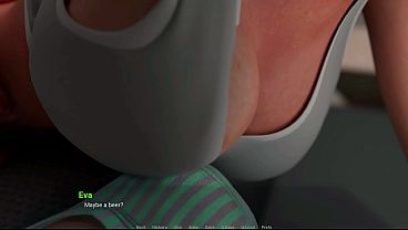 Away From Home: Eva'_s Footjob Under Dining Table to Liam