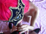 Sexy Jenny Pink  vuole giocare con la bocca! stupendo pompino pov con sborrata in faccia!