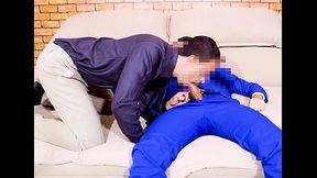 In Suit and Tie Sucking Each Other Cock After Office