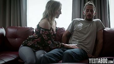 Desperate big ass MILF step aunt manipulates and fucks young stud