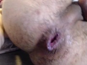 Boy goes deeper fisting and find new ways strech his asshole