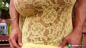 Anal-loving blonde MILF Claudia Marie gives a deepthroat blowjob before
