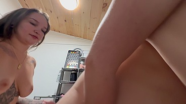 Stepdaughter And Her Girlfriend Try Cock : Red Eevie : Bunny Fae : Danny Dirt : DirtyTale