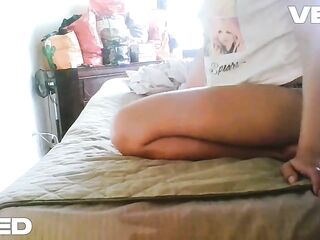 SOUTH AFRO Creamy Cunt Gray Panty's Taking 12 Inch Large Penis Neighbour Creaming