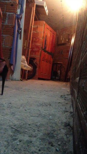 male-to-female transition in a public place