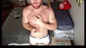 Muscular Ginger Stud Seth Forena Strokes His Big Cock Solo