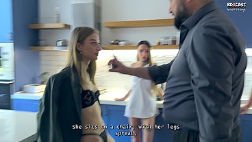 Backstage! Innocent Looking Teens Sasha Paige & Luna Evans Go Slutty in Dirty Threesome Fuck!