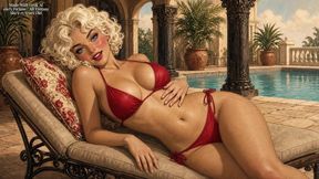 Poolside with Sweet Cheeks - One