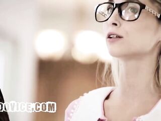 Slim Golden-haired Screwed Coarse in a Foursome