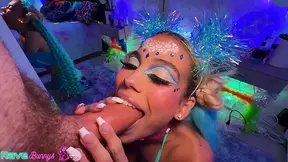 Lilith Grace rides Brian Omally's cock with glowing excitement!