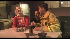 Blond babe slut fuck with fireman