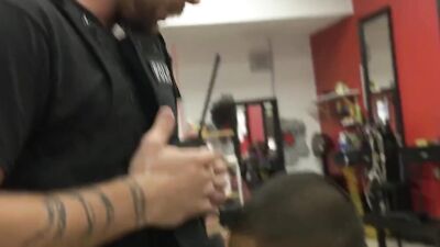 GAY PATROL - Five O Bust Into Barbershop And Shake Down Black Suspect