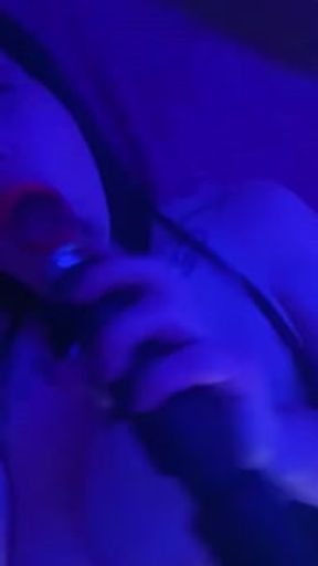 Thick Milf smokeing playing with pretty pussy  with toy