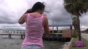 Bella Bares Her Huge Tits and More Around Tampa
