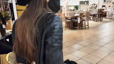 Husband made me wear a sheer top and tiny shorts to the furniture store