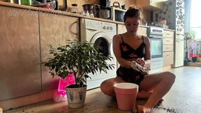 Your Mistress Commands You to Suck&#x1F61C; Her Stained Toes