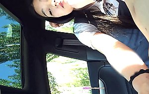 Rich family chinese girl fucking in car