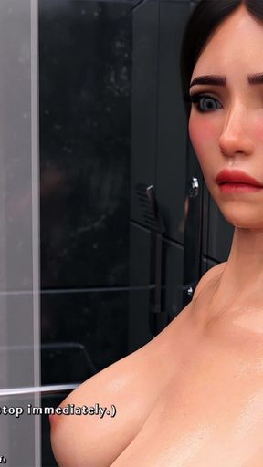 Dan Bathes with Jill - Squeezes Her Thick Tits & Big Ass Then Fucks Her Pussy & Ass Hard