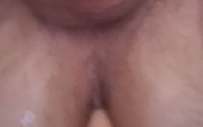 Sitting on the Toilet Seat and Jerking off My Little Cock Until Orgasm Comes, so Shoot