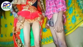 Indian village Red saree me jabardast ghori satale me chudai karvachauth episode 2