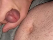 Jerking through boxer briefs before bed