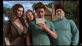 treasure of nadia [pornplay hentai game] ep.1 couple fucking on the beach