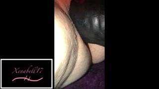 Xenabell17 fucks increasingly large dildos cumming loud &amp; hard on each one