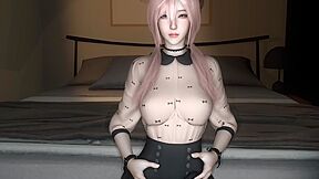 3d Cute Asian Slut With Pink Got Her Asshole Fucked So Hard