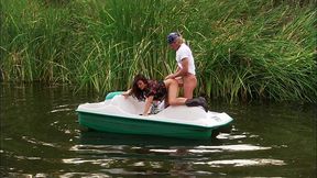 dru berrymore fucks randy spears outdoors in boots