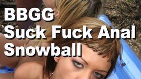 Yasmine Gold & Brenda Brown & Nick Lang & Choky Ice BBGG Suck Fuck Anal Snowball  GMCZ0524
