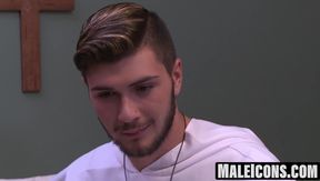 MaleIcons.com - Priests Michael Del Ray Justin Dean sacred sex