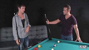 Luke Adams Teaches Johnny Rapid How To Play Pool But He Prepares To Be Fucked By Him