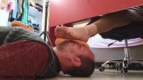 Foot smother after wearing flat all day long
