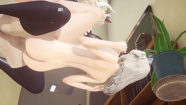 Mario Bross Hentai - Rosalina is fucked by Bowssette Futanari - Japanese Asian Manga Anime Game Porn