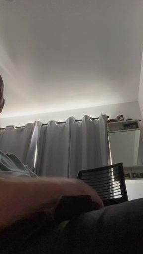 After wank with a lot of cumm
