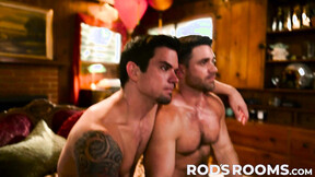 ”Fierce Dakota Payne tongue fucks with bearded Beau Butler”