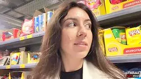 Katty West In Unfaithful Wife Goes To Supermarket With Cum On Her Face From Lover - Cumwalk