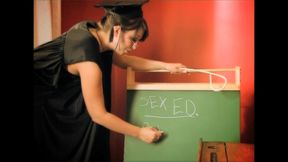 renee richards shoves a dildo balls deep into naughty student jemstone