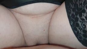 Horny Granny Fingers and Fucks to Creamy Orgasm