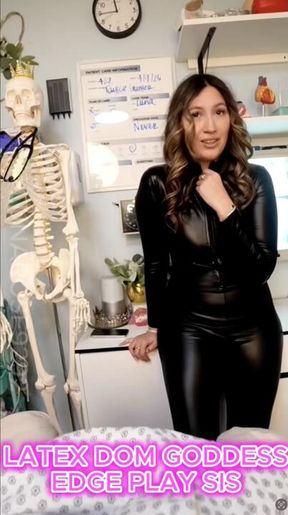 5 MIN POV you wake up in Latex Goddess Luna exam table not sure how you got here, watch me sadistically play with you and give you a prostate mass...