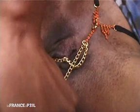 A nympho blackette enjoys being filed in front of the camera.